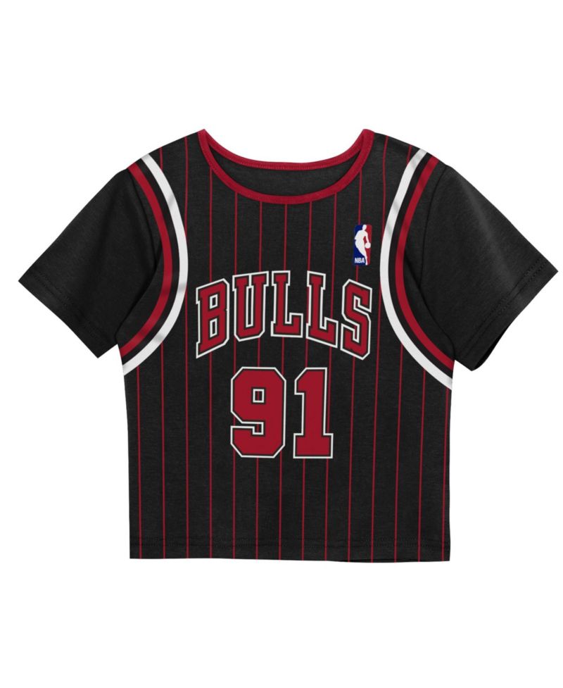 Preschool 2-Pack Dennis Rodman Black Chicago Bulls Play by Place T-Shirt and Shorts