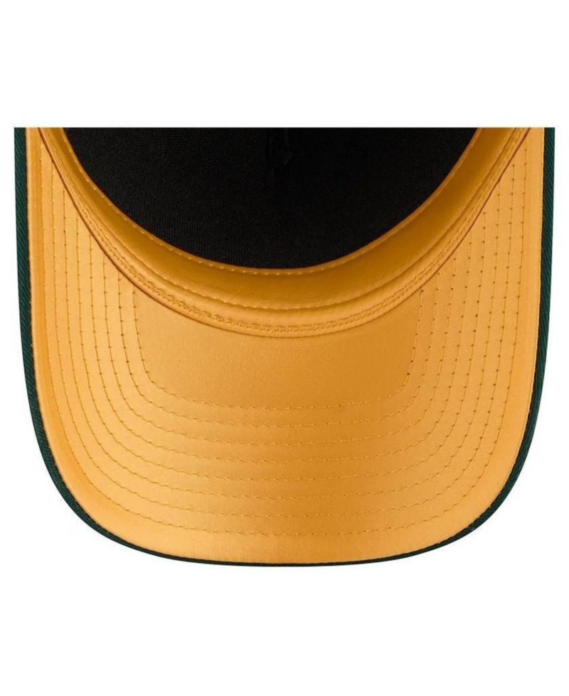 Women's Green Athletics Metallic A-Frame 9FORTY Adjustable Hat