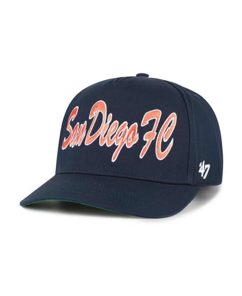 Men's Navy San Diego FC Brush Mark Hitch Adjustable Hat