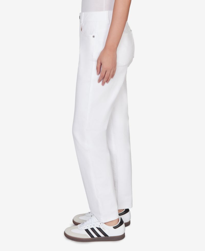Plus Size Curve Enhancing Five Pocket Slim Leg Jeans