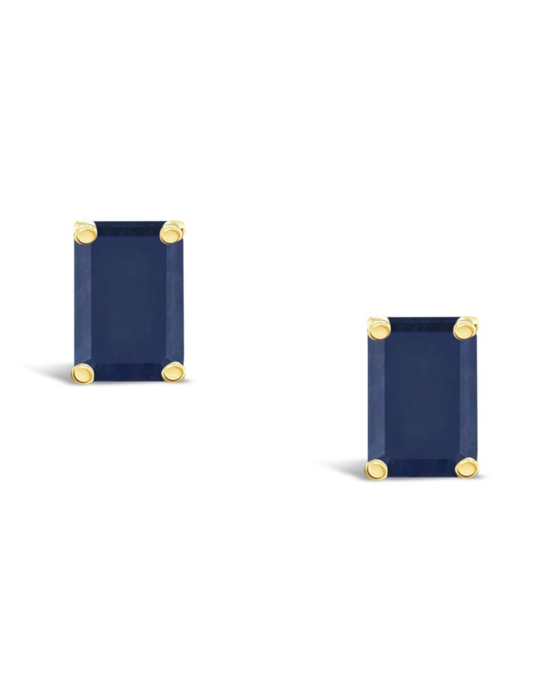 Sapphire (1-3/8 ct. t.w.) Stud Earrings in 14k Yellow Gold