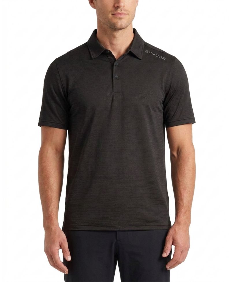 Men's Jacquard Knit Polo Shirt