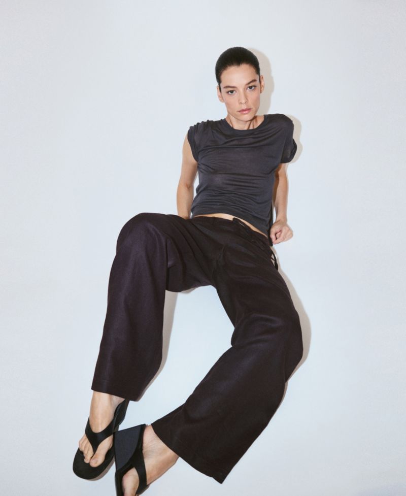 Women's Bow Linen Pants