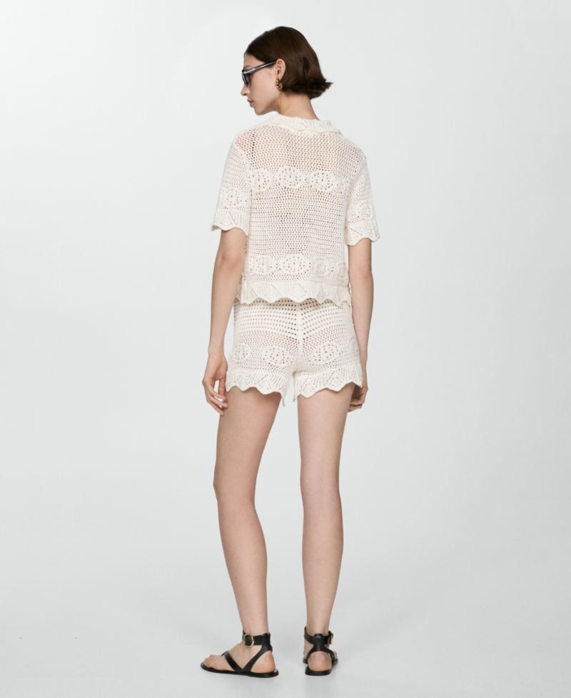 Women's Crochet Knit Cardigan