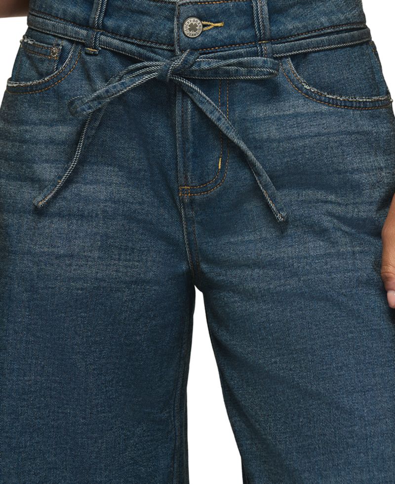 Women's Liquid Denim Luxe High-Waisted Wide-Leg Medium Rinse Jeans