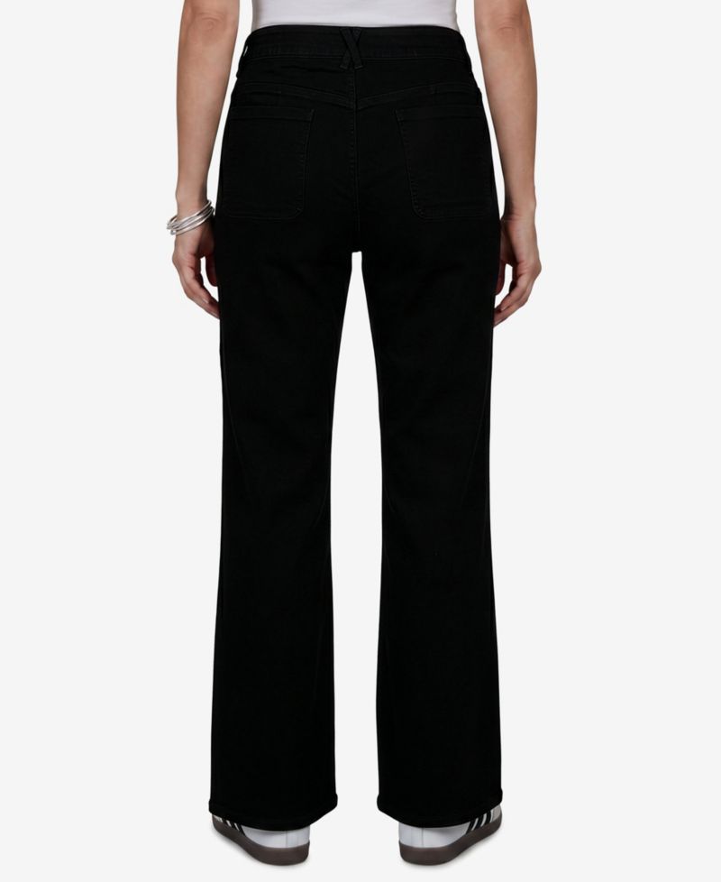 Petite Mid-Rise Flare Denim Jeans