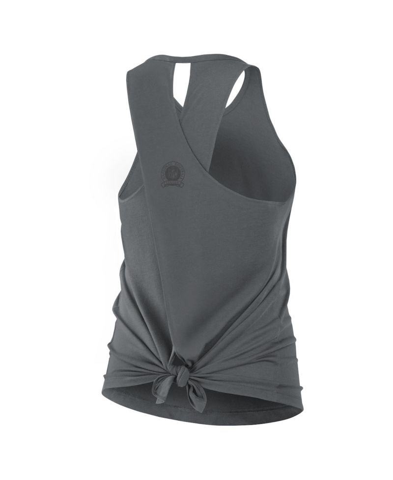 Women's Gray Jacksonville Jaguars Glory Crisscross Performance Tank Top