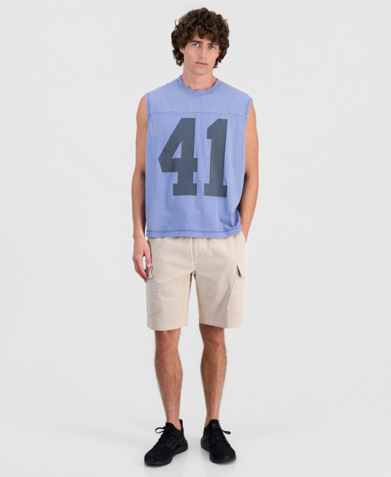 Men's Mineral Washed Muscle Sleeveless Shirt