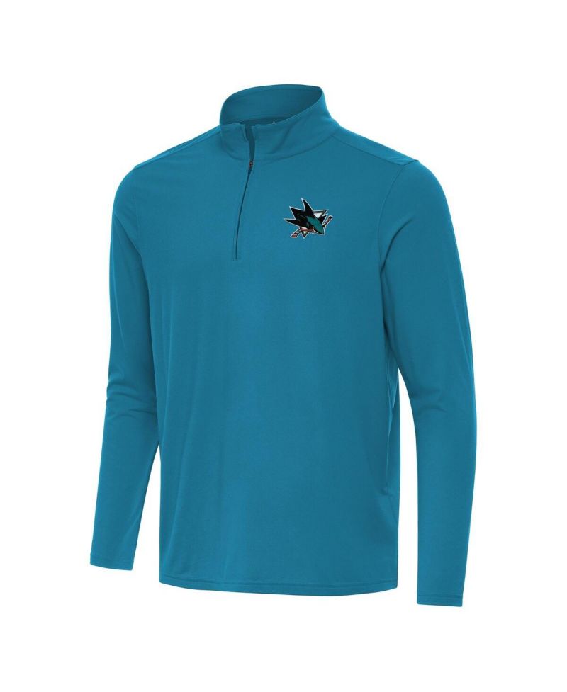 Men's Teal San Jose Sharks Intent Quarter-Zip