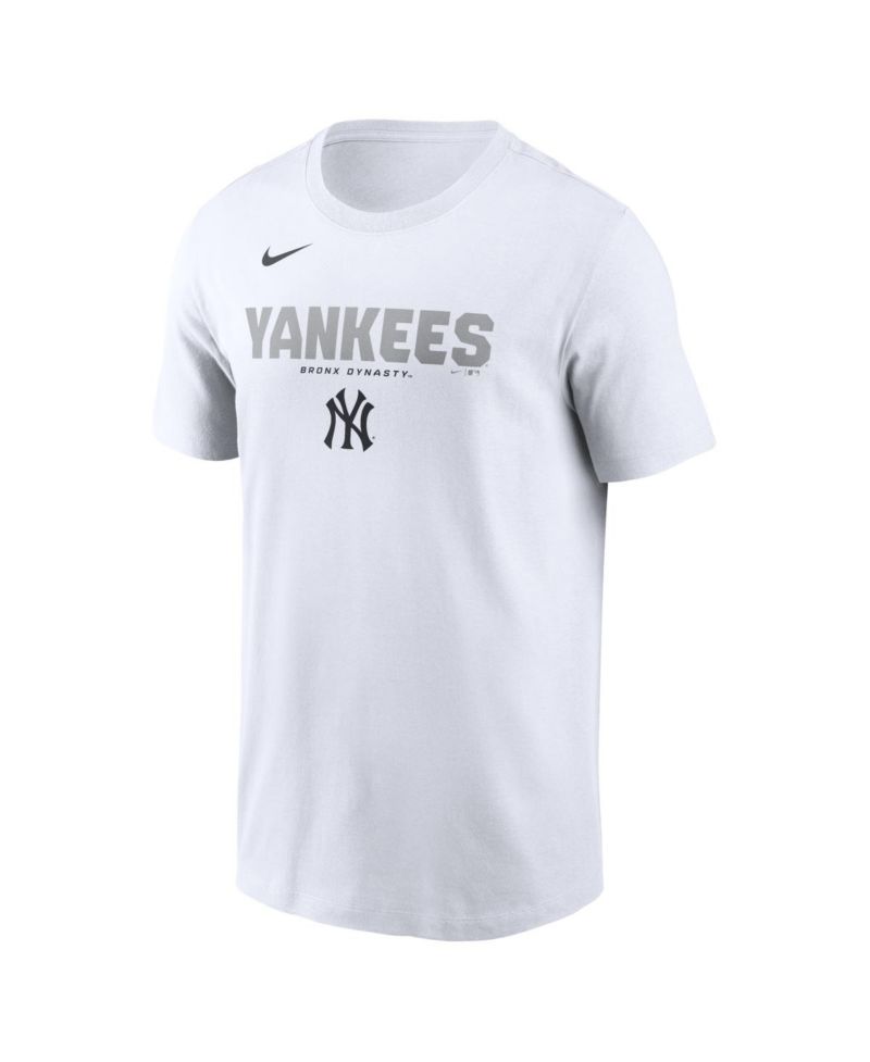 Men's White New York Yankees Bold Team Name T-Shirt