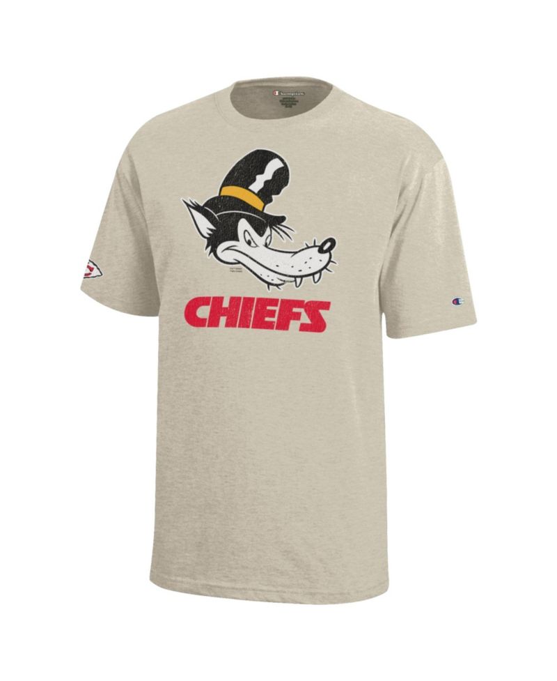 Big Boys and Girls Disney x Oatmeal Kansas City Chiefs Big Bad Wolf T-Shirt