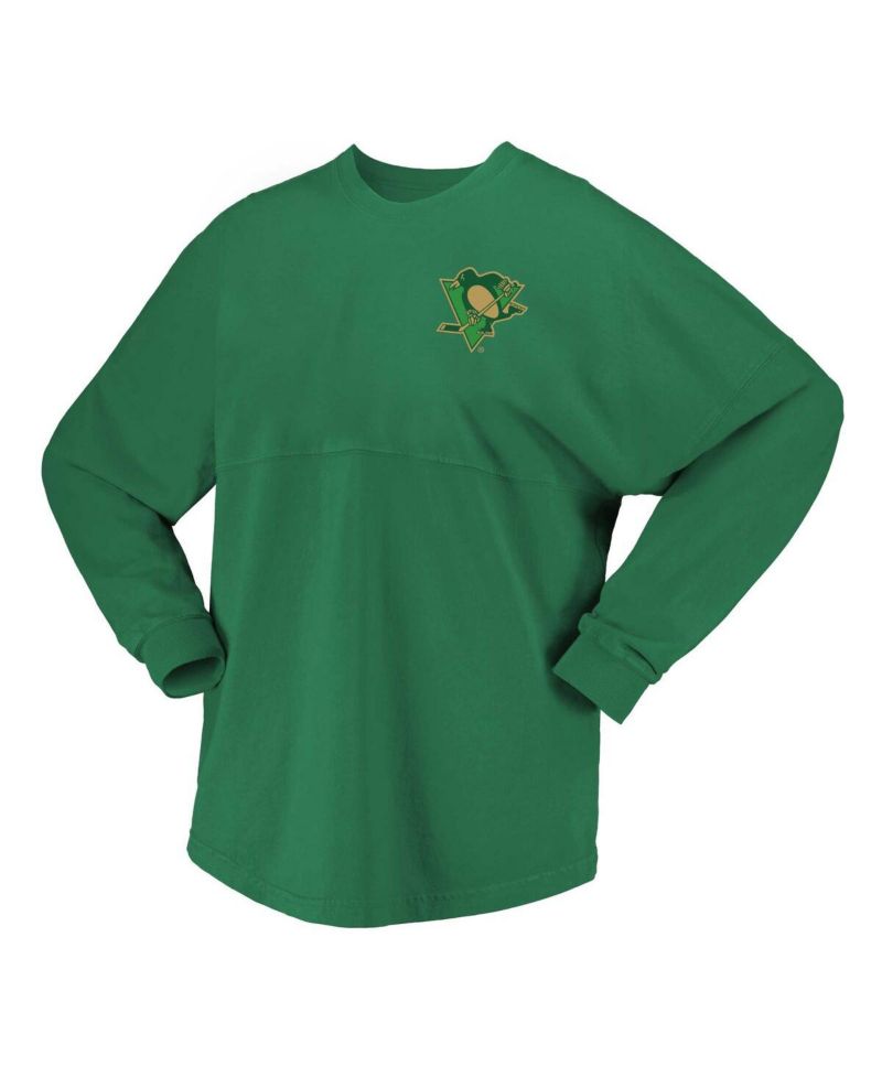 Women's Kelly Green Pittsburgh Penguins St. Patrick's Day Spirit Jersey T-Shirt