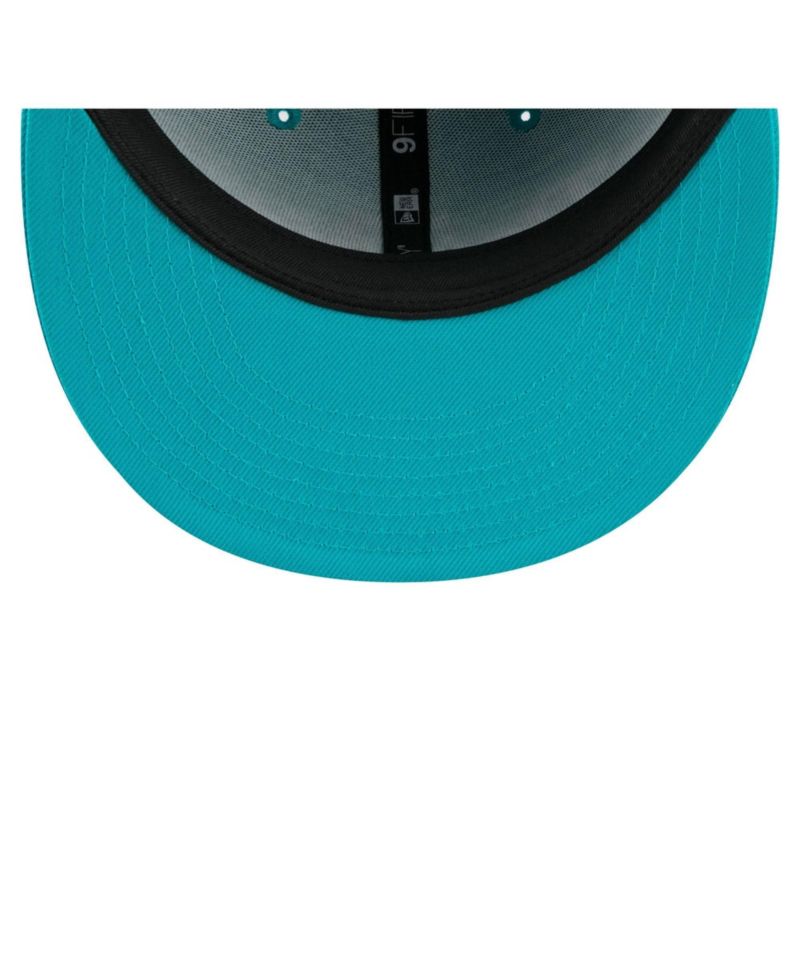 Men's Aqua Miami Dolphins Core Team Script 9FIFTY Snapback Hat