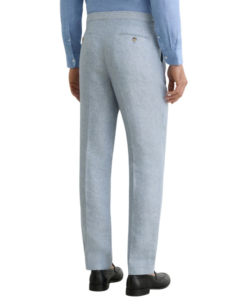 Men's Atlantic Tailored-Fit Linen-Twill Suit Pants