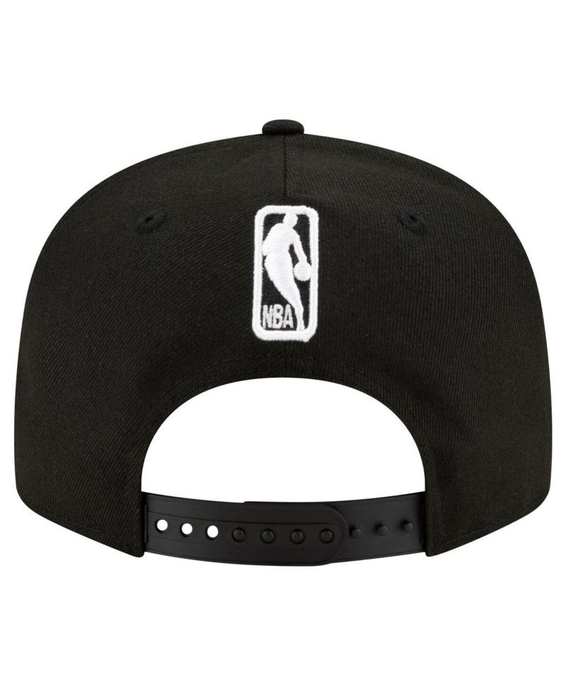 Men's Phoenix Suns Black & White 9FIFTY Snapback Hat
