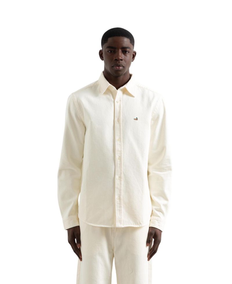 Men's Duck Relaxed-Fit Denim Button-Down Shirt