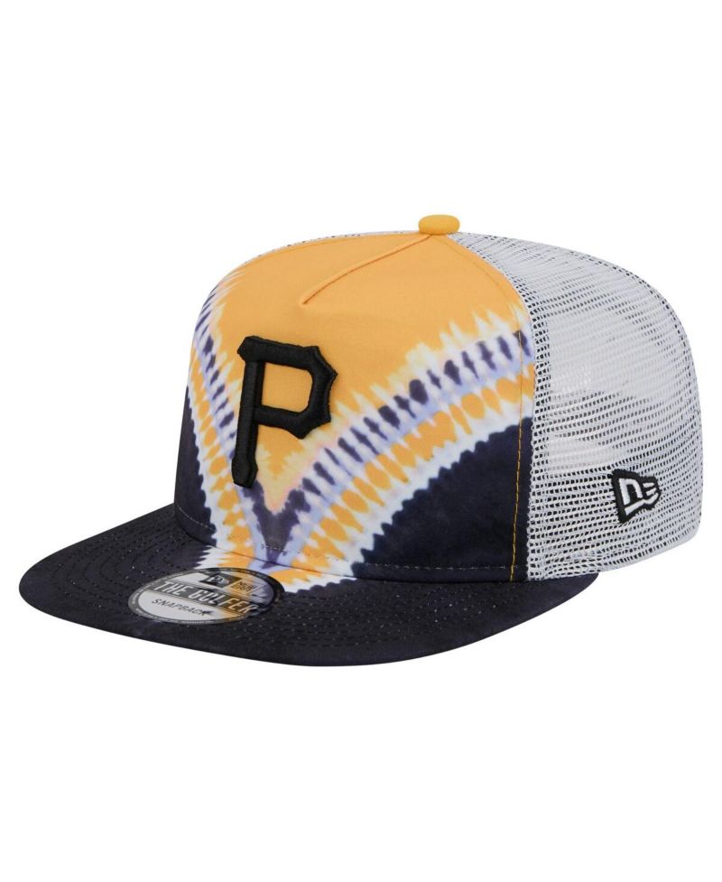 Men's Pittsburgh Pirates Tie-Dye Golfer Trucker Adjustable Hat