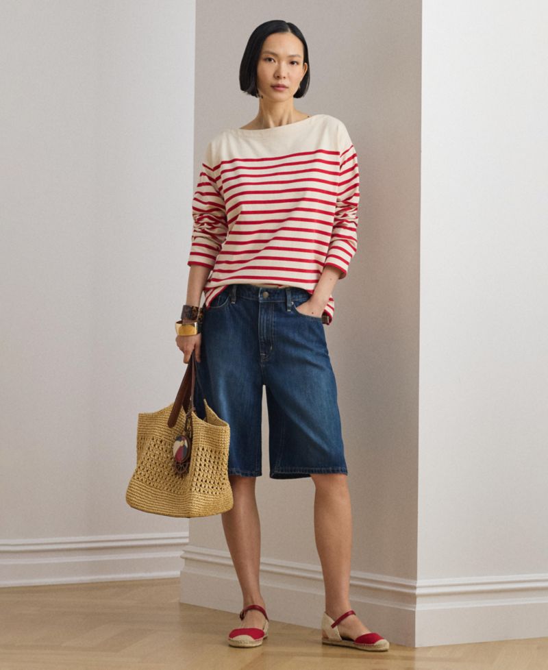 Women's Boat Neck Long-Sleeve Top