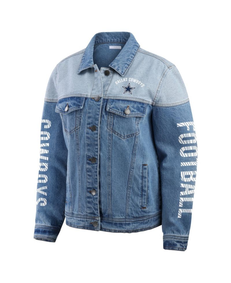Women's Dallas Cowboys Full-Button Denim Jacket