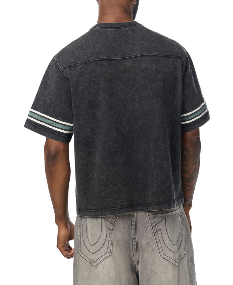 Men's Washed Heavyweight Boxy World Tour Logo T-Shirt