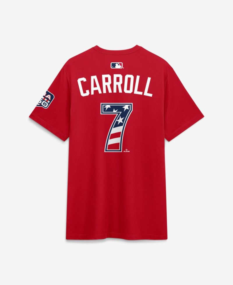 Men's 2026 All-Star Game National League Corbin Carroll Red Name & Number T-Shirt