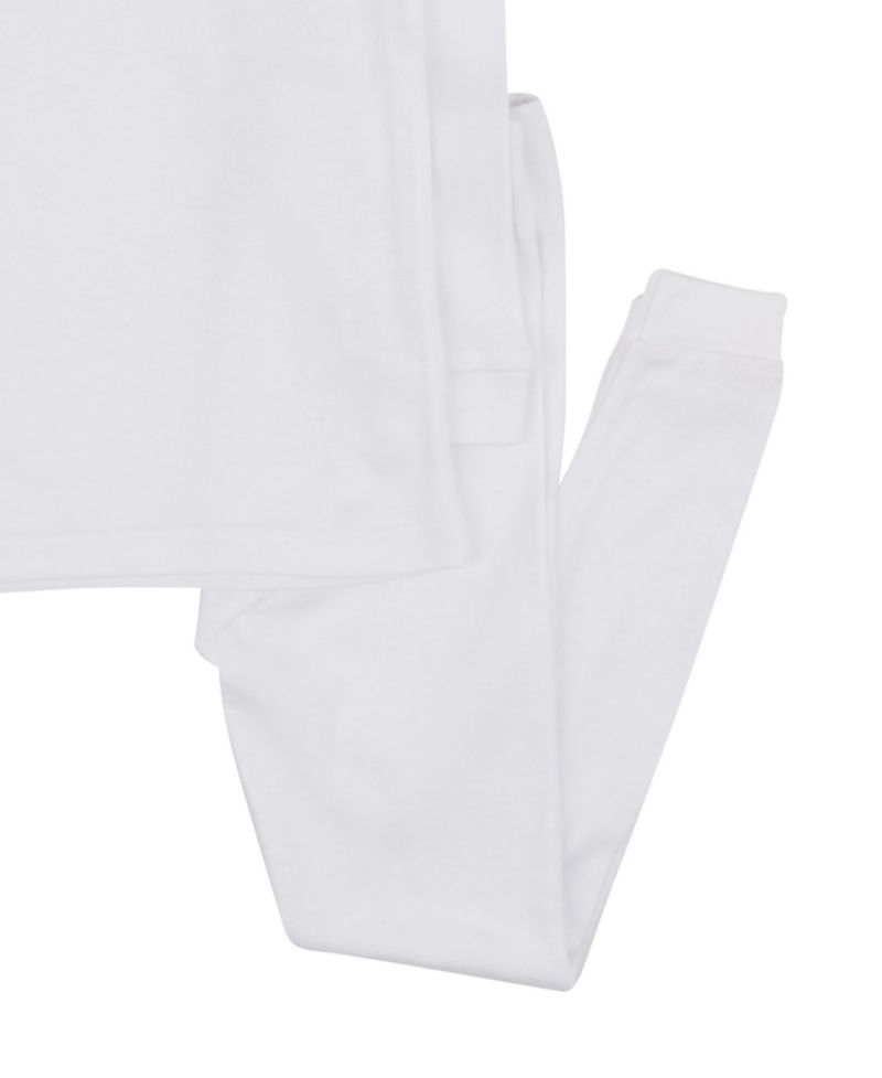 Kids Matching Family Two Piece Cotton Long Sleeve Solid Color Pajamas 6-14