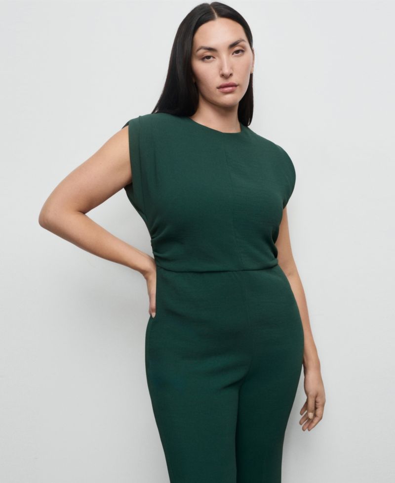 Women's Ruched Long Jumpsuit