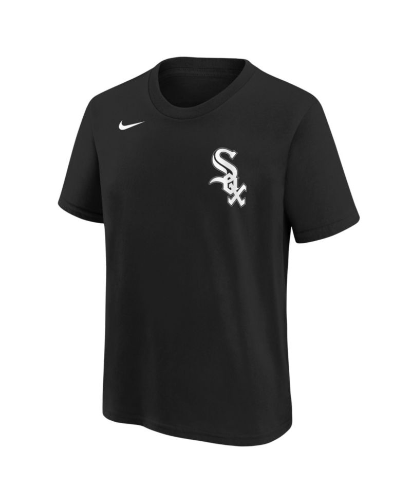 Big Boys and Girls Black Chicago White Sox Wordmark T-Shirt