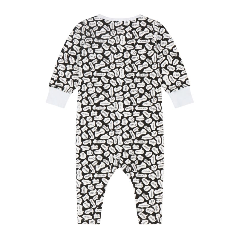 Infant Long Sleeve Button Front Romper