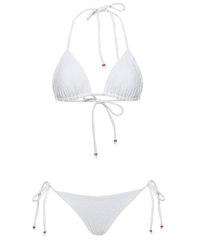 Women's White Whisper Shining Bikini Bottom