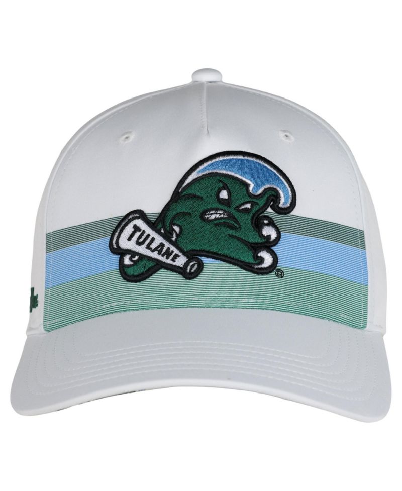 Men's and Women's White Tulane Green Wave The Sideline Adjustable Hat