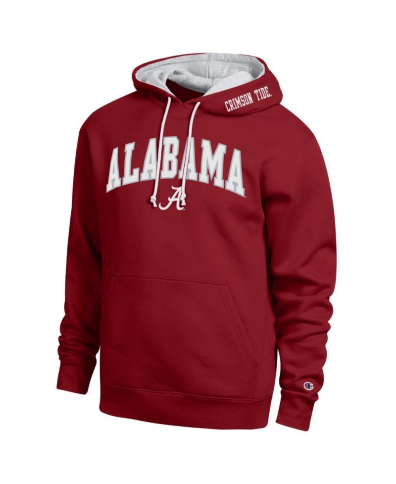 Men's Crimson Alabama Crimson Tide Arch Tackle Twill Hoodie