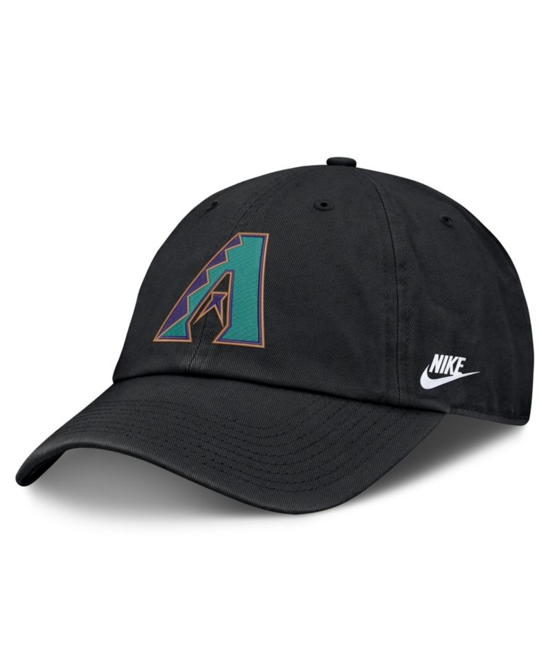 Men's Black Arizona Diamondbacks Cooperstown Club Adjustable Hat