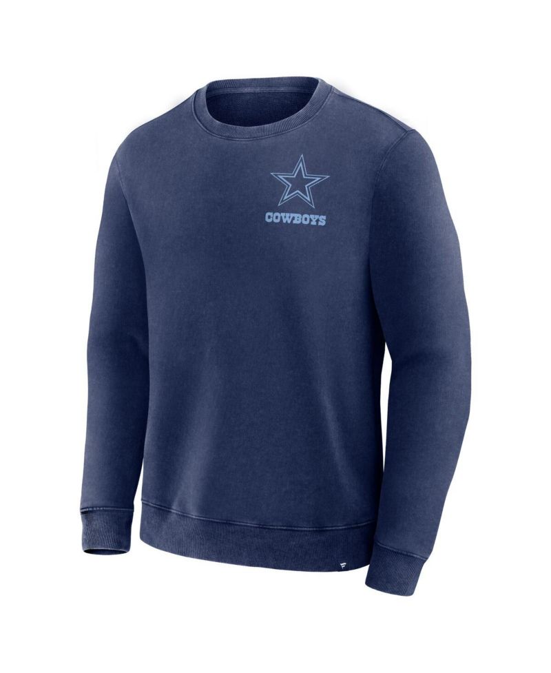 Men's Navy Dallas Cowboys Deep Route Pullover Sweatshirt