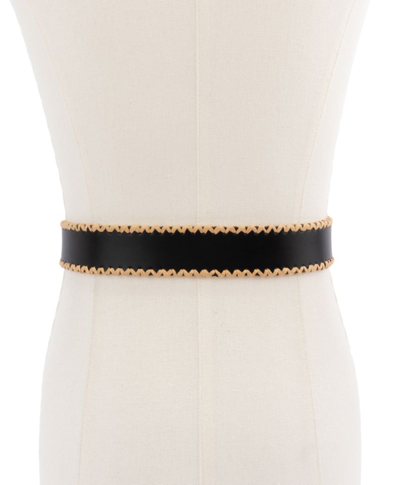 Women's 35mm Straw Edge Belt