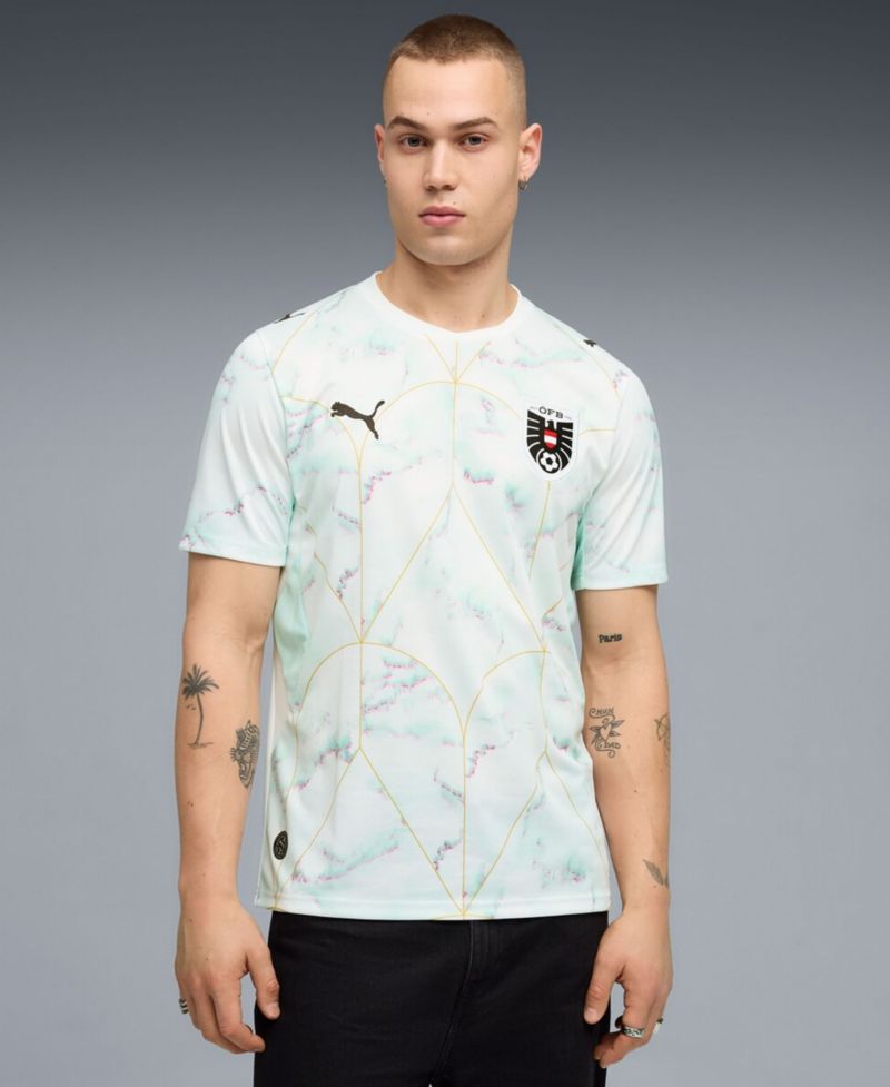 Men's White Austria National Team 2026 Away Replica Jersey