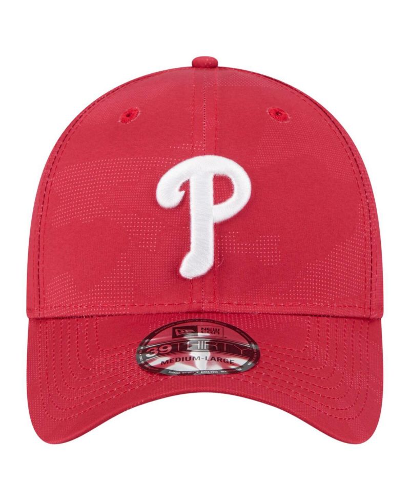 Men's Red Philadelphia Phillies Tonal Camo 39THIRTY Flex Hat