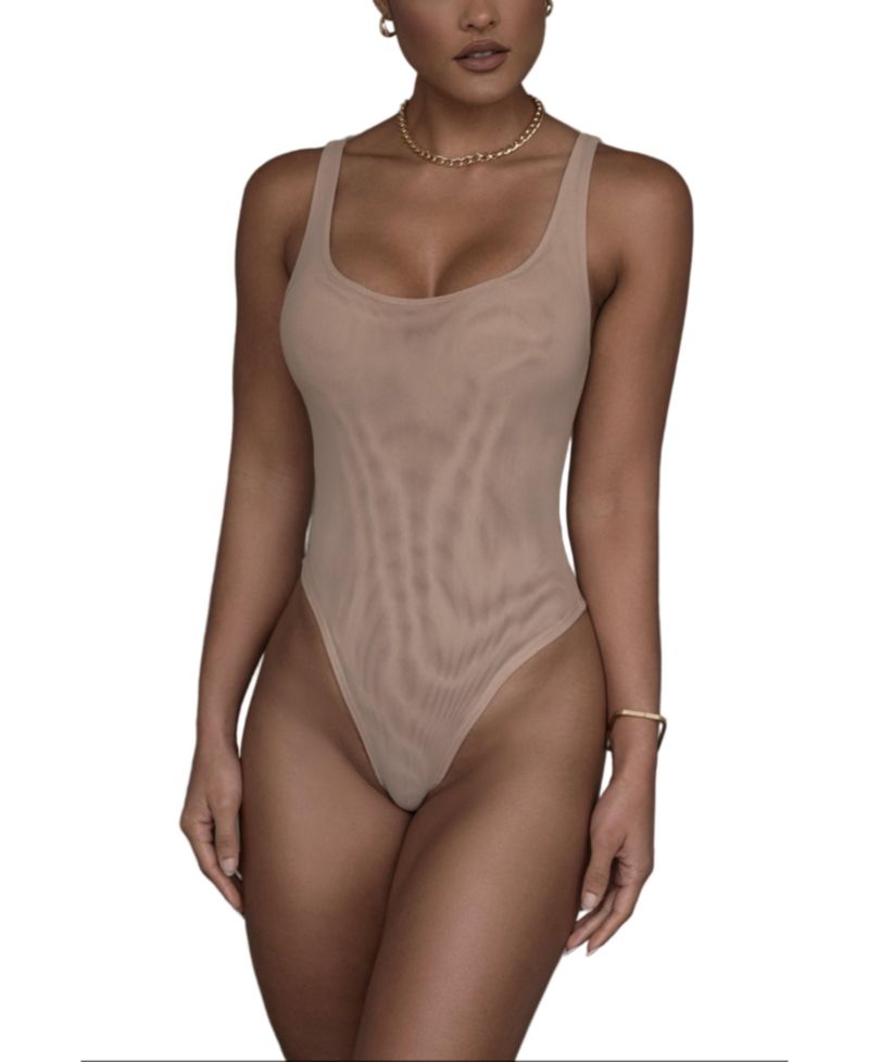 Women's Mesh Essentials Tank Bodysuit Undergarment