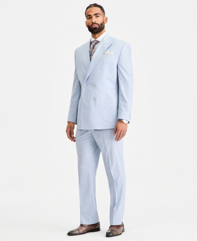 Men's Classic-Fit Double-Breasted Suit Separates