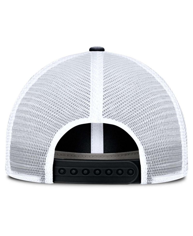 Men's Black/White Chicago Blackhawks Averie Trucker Adjustable Hat