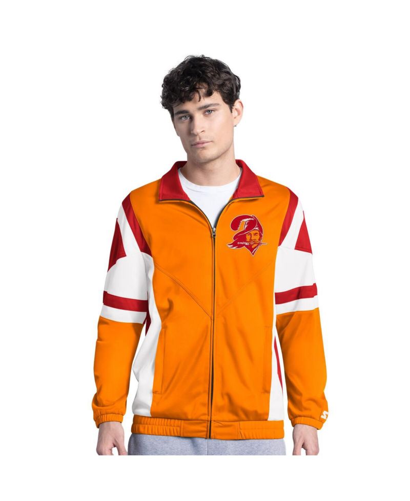 Men's Orange Tampa Bay Buccaneers Contender Logo Full-Zip Track Jacket