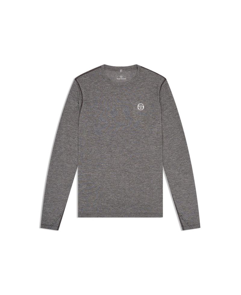 Men's Affondo Long-Sleeve Regular-Fit Crewneck T-Shirt