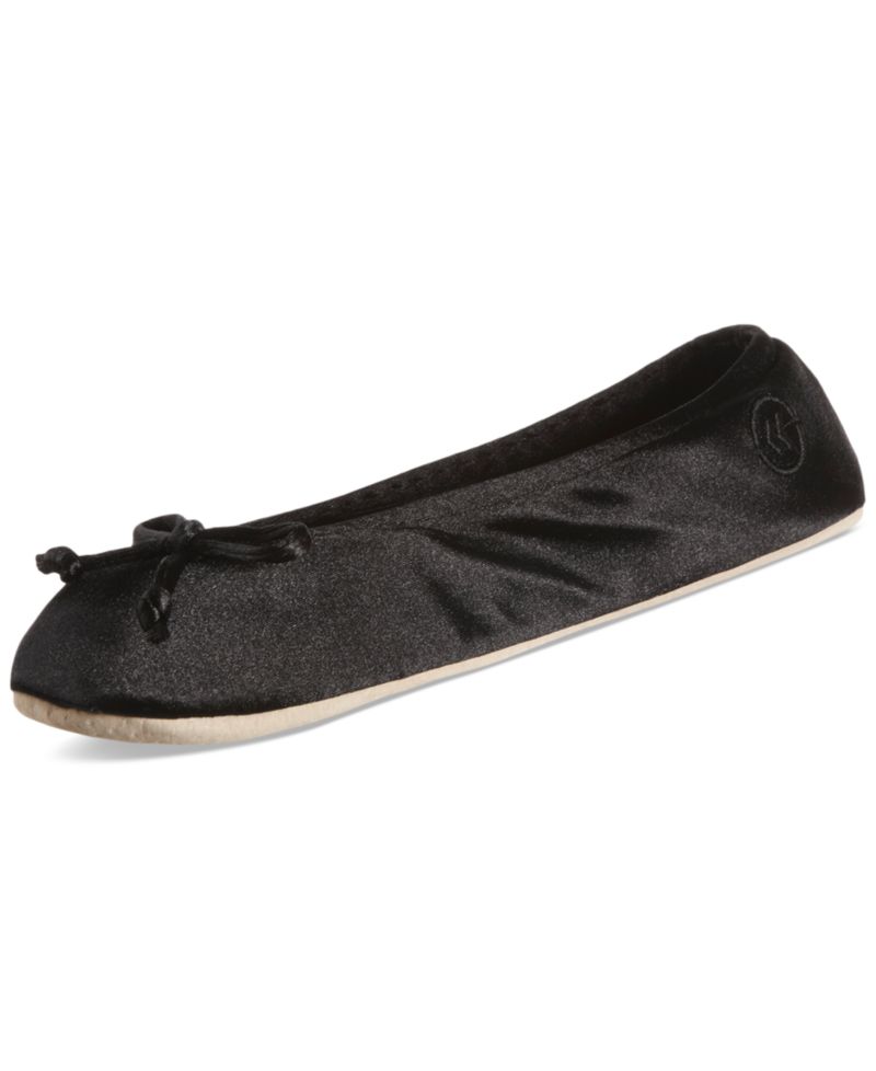 Women's Satin Ballerina Slippers with Bow