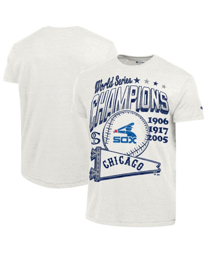 Men's Cream Chicago White Sox Winning Tradition Cooperstown Collection Tri-Blend T-Shirt