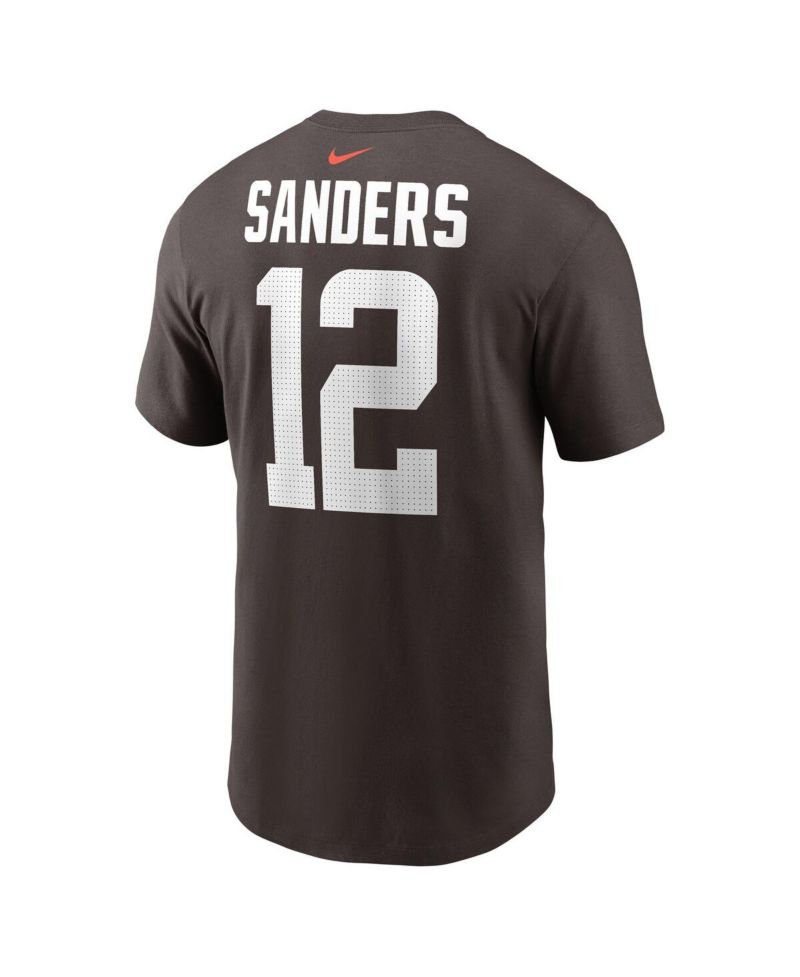 Big Boys and Girls Shedeur Sanders Brown Cleveland Browns 2025 NFL Draft Player Name & Number T-Shirt