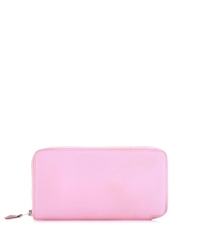 Pre-Owned Hermes Long Azap Zip Around Wallet Silk'in Epsom