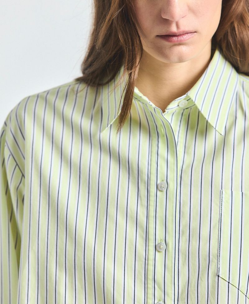 Women's Evelina Shadow Yarn-Dyed Stripe Boxy Shirt
