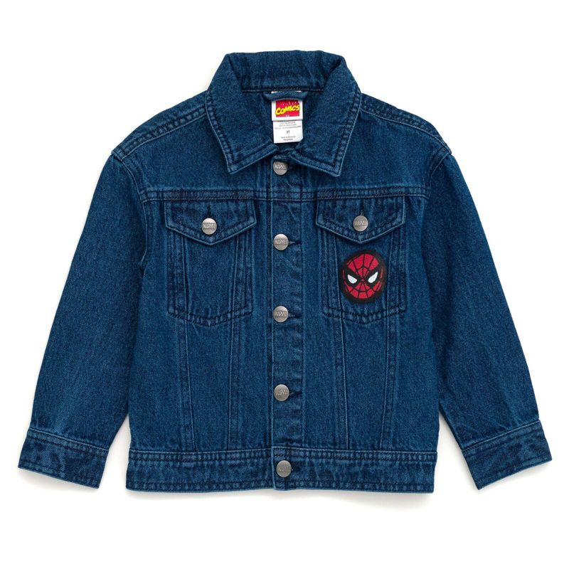 Boys Marvel Spider-Man Denim Jacket to