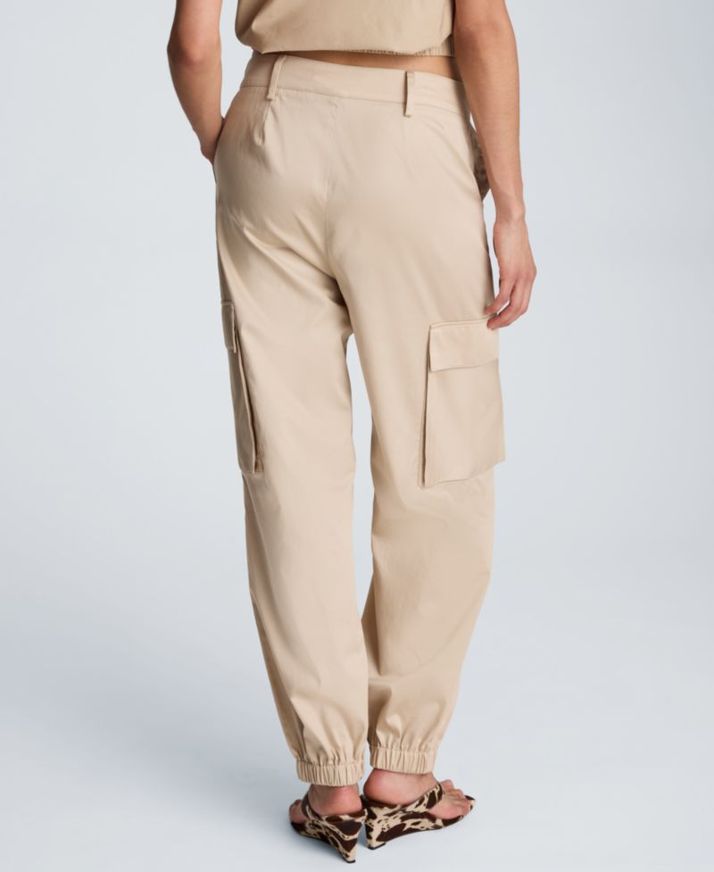 Women's High Rise Front Pleat Cargo Jogger Pants