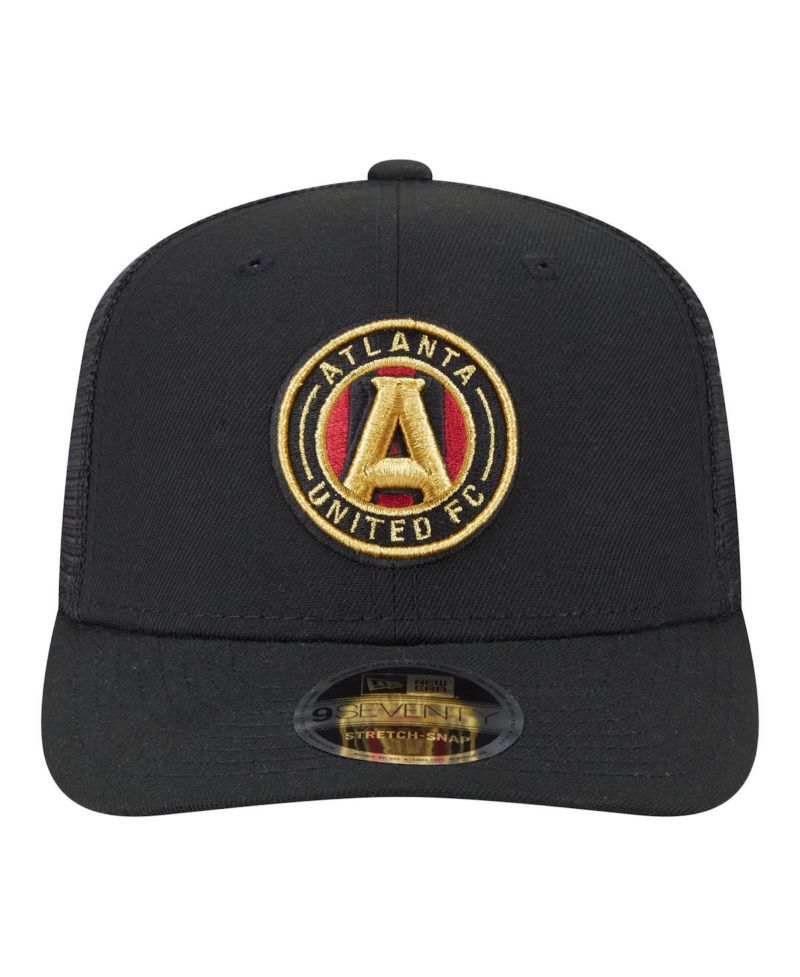 Men's Black Atlanta United FC Jersey Hook 9SEVENTY Adjustable Hat